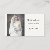 Carte de visite minimaliste élégant planificateur (Devant)