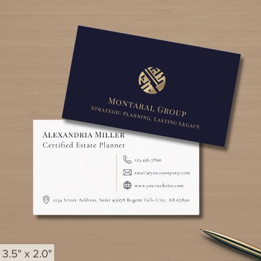Carte De Visite Minimaliste Élégant Professionnel