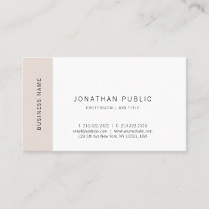 Carte De Visite Minimaliste Élégant Simple Moderne Plaine tendance