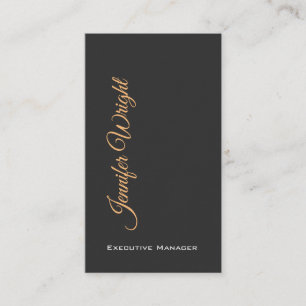 Carte De Visite Minimaliste élégant unique moderne gris clair
