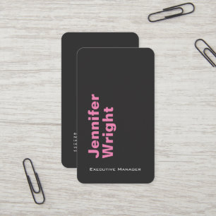 Carte De Visite Minimaliste élégant unique moderne gris uni