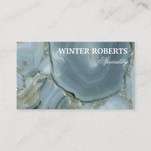 Carte de visite minimaliste en marbre parties scin