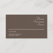 Carte de visite minimaliste en pierre (Dos)