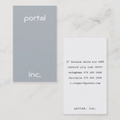 Carte De Visite Minimaliste et moderne (Devant / Derrière)
