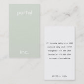 Carte De Visite Minimaliste et moderne (Devant / Derrière)