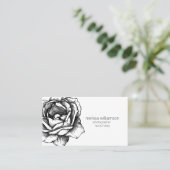 Carte De Visite Minimaliste Floral (Debout devant)