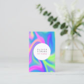 Carte de visite minimaliste holographique (Debout devant)