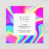 Carte de visite minimaliste holographique (Dos)