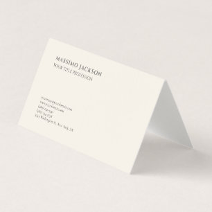 Carte De Visite Minimaliste Lin Classique Professionnel