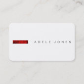 Carte de visite minimaliste moderne (Devant)