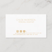 Carte de visite minimaliste moderne (Dos)