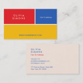 Carte de visite minimaliste moderne (Devant / Derrière)