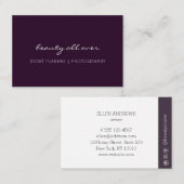 Carte de visite minimaliste moderne (Devant / Derrière)