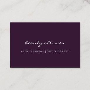 Carte de visite minimaliste moderne