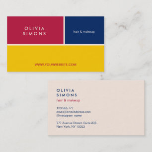 Carte de visite minimaliste moderne