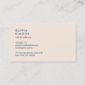 Carte de visite minimaliste moderne (Dos)