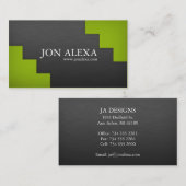 Carte De Visite Minimaliste moderne (Devant / Derrière)