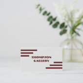 Carte de visite minimaliste moderne (Debout devant)