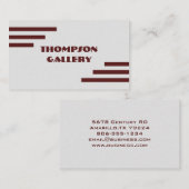 Carte de visite minimaliste moderne (Devant / Derrière)