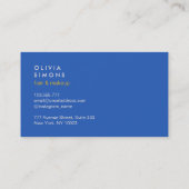 Carte de visite minimaliste moderne (Dos)