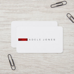 Carte de visite minimaliste moderne