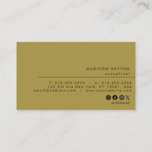 Carte De Visite Minimaliste moderne