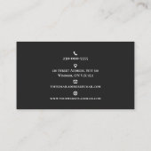 Carte De Visite Minimaliste Moderne (Dos)