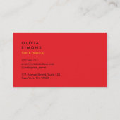 Carte de visite minimaliste moderne (Dos)