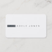 Carte de visite minimaliste moderne (Devant)