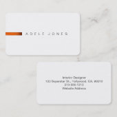 Carte de visite minimaliste moderne (Devant / Derrière)