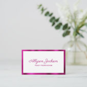 Carte De Visite Minimaliste Moderne (Debout devant)
