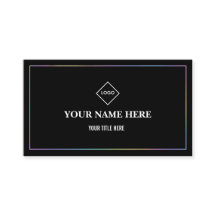 Minimaliste Moderne Bordure Holographique Professi