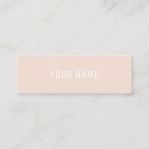 Carte de visite minimaliste moderne d'abricot mini