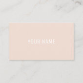 Carte de visite minimaliste moderne d'Apricot (Devant)