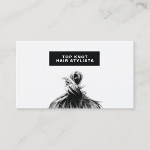 carte de visite minimaliste moderne de coiffure