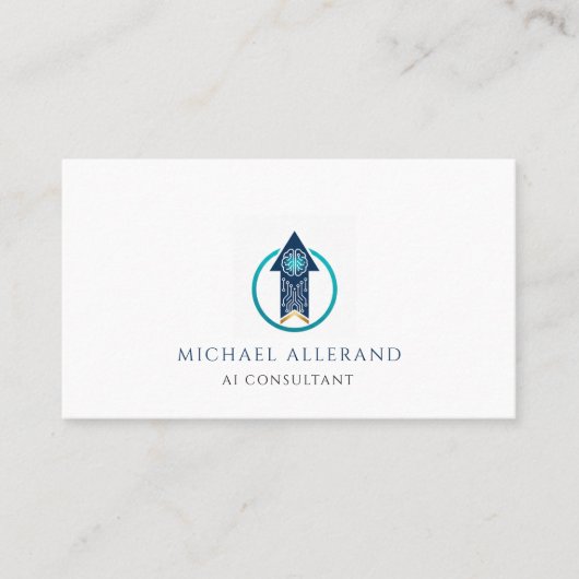 Carte de visite minimaliste moderne de consultant  (Devant)