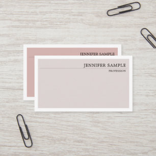 Carte De Visite Minimaliste Moderne Élégant Plain Couleurs Vintage