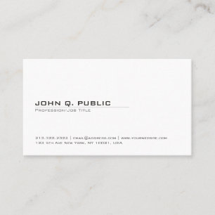 Carte De Visite Minimaliste Moderne Élégant Simple Mat