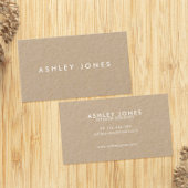 Carte de visite minimaliste moderne Kraft