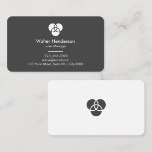 Carte De Visite Minimaliste Moderne Noir Blanc Valeur Personnelle