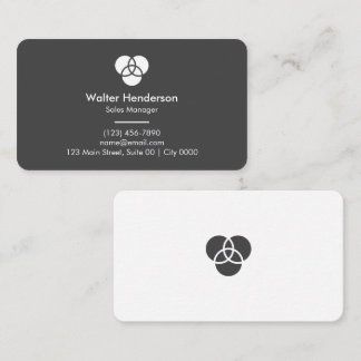 Carte De Visite Minimaliste Moderne Noir Blanc Valeur Personnelle