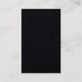 Carte De Visite Minimaliste moderne noir spécial exclusif (Dos)