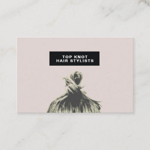 Carte de visite minimaliste moderne pour coiffeur
