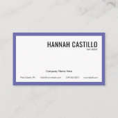 Carte De Visite Minimaliste moderne professionnel (Dos)