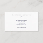 Carte De Visite Minimaliste moderne professionnel (Dos)