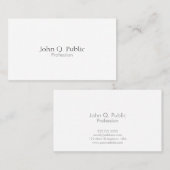 Carte De Visite Minimaliste moderne professionnel (Devant / Derrière)