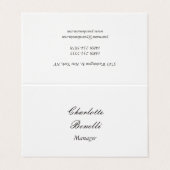 Carte De Visite Minimaliste moderne professionnel (Extérieur déplié)