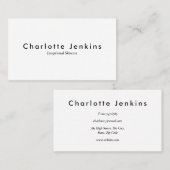 Carte De Visite Minimaliste moderne professionnel (Devant / Derrière)