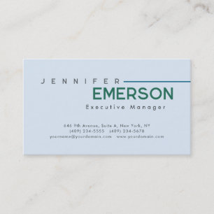 Carte De Visite Minimaliste moderne professionnel plain 