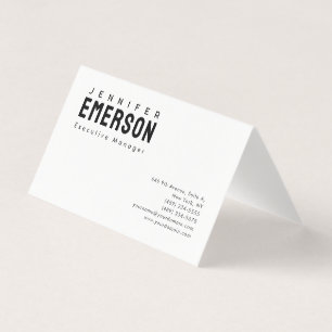 Carte De Visite Minimaliste moderne professionnel plain
